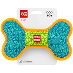 Іграшка для собак Waudog Fun кістка, 20х12 см, блакитний (62082)