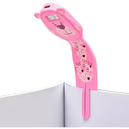 Закладка-ліхтарик Flexilight Rechargeable Друзяки Ведмедик 14.7x3.6x1.3 см рожева (FLRPBE) - мініатюра 5