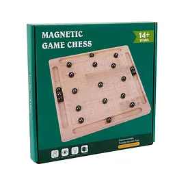 Настільна дерев'яна гра "Магнітні шахи Magnetic Battle" 23,5 х 23,5 см (00365)