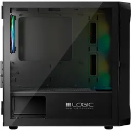 Корпус для ПК Logic concept PORTOS MESH+GLASS ARGB fans 3x120mm BLACK (AM-PORTOS-10-0000000-0002) - мініатюра 5