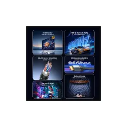 Кабель мультимедійний HDMI M to HDMI M 3.0m 16K60Hz 96Gbps gray Vention (ALVHI) - мініатюра 3