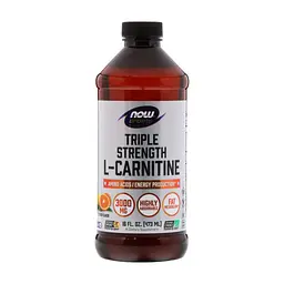 Амінокислота Now Foods L-Карнітин, 3000 мг, Рідкий з цитрусовим смаком, L-Carnitine (NOW-00064)