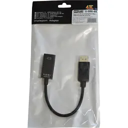 Перехідник DisplayPort Male to HDMI 4K Ultra HD Female ST-Lab (U-996-4K) - мініатюра 6