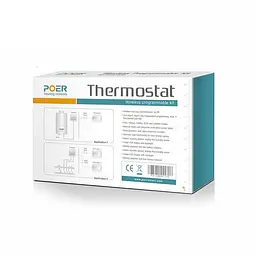 Бездротовий термостат для котла Poer PTC10 на 433 мГц, з бездротовим терморегулятором (100149-433) - мініатюра 5
