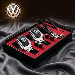 Подарунковий набір №1 для Volkswagen (заглушки ременя, ковпачки на ніпель, брелок)