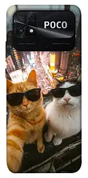 Чохол Demsky Cool cats city для Xiaomi Poco C40