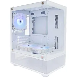 Корпус 1stPlayer Mi2-A-WH-2F7R-W-1F7-W White [146450]