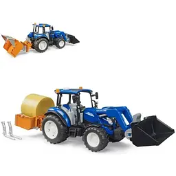 Набір іграшковий. Трактор New Holland T5.121 з переднім навантажувачем та аксесуарами (2187)
