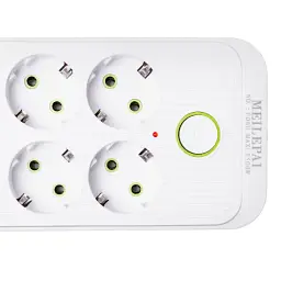 Мережевий фільтр-подовжувач SMART 6 розеток 5 USB 5 метрів, білий
 - мініатюра 5