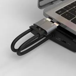 Порт-реплікатор J5create Dock-Station USB-C 10Gbps, 12-in-1 (слот M2 NVMe/хаб/HDMI/DP/PD/картрид/LAN) (JCD552-N) - мініатюра 5