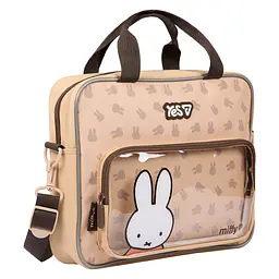 Сумка шкільна Yes Miffy Bunny В-1 формат А4 бежева (550420)