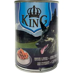 Вологий корм для собак King Dog печінка 415 г