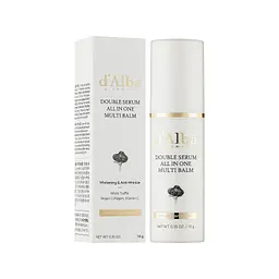 Крем для обличчя D'Alba Double Serum All In One Multi Balm Мультифункціональний антивіковий стік 10 г (8809782555355)