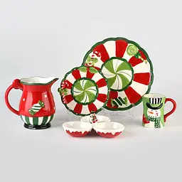 Мінажниця Різдво МВМ My Home KP-83 120х90х145 мм червоно-біла (KP-83 RED/WHITE) - мініатюра 6