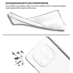 Чохол до мобільного телефона BeCover Xiaomi Redmi Note 15 5G Transparent (715050) - мініатюра 5