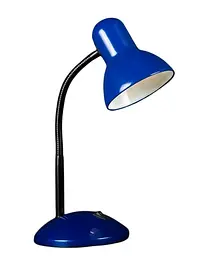 Настільна лампа офісна Splendid Ray NSM-966, E27, 40W, синя, біла, для робочого столу