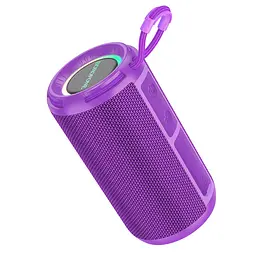Портативна bluetooth колонка Borofone BR37 TWS з LED підсвічуванням фіолетовий