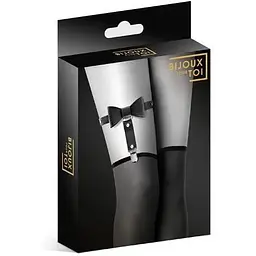 Гартер на ногу Bijoux Pour Toi - With Bow Black - мініатюра 3