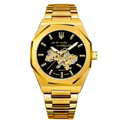 Чоловічий наручний годинник 026-3D Де б не був Gold-Black Awarder acs0031814