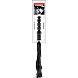 Флогер з ручкою - анальним намистом Fetish Tentation Whip With Rosary Handle - мініатюра 2