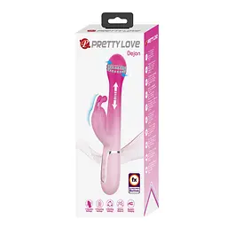 Вібратор Pretty Love Dejon Pink - мініатюра 3