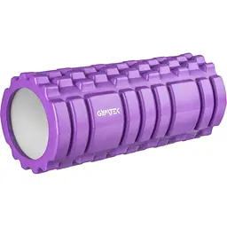 Масажний ролик Gymtek для йоги та фітнесу EVA 33 x 14 см фіолетовий