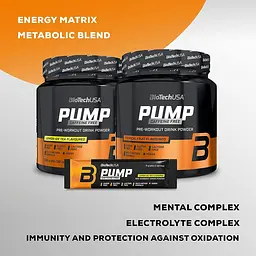 Передтренік BiotechUSA Pump Caffeine free Ice tea-lemon 11 г - мініатюра 2
