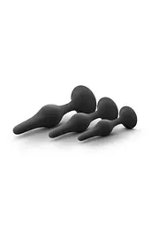 Набір анальних пробок Blush Luxe Beginner Plug Kit Black SX3071 104335 - мініатюра 2