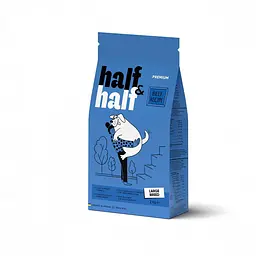 Сухий корм Half&Half Халф Халф для дорослих собак великих порід, з яловичиною, 2 кг (арт.20765)