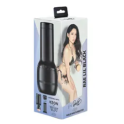 Мастурбатор Kiiroo Feel Rae Lil Black PBC, сумісний з PowerBlow і Keon - мініатюра 1