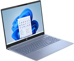 Ноутбук HP Pavilion 16-ag0026ua 16 WUXGA IPS AG, AMD R7-8840U, 16GB, F1024GB, UMA, DOS, синій (B23D7EA) - мініатюра 2