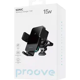 Автотримач із бездротовою зарядкою Proove Sonic 15W (WHSN15002001) [133345] - мініатюра 2