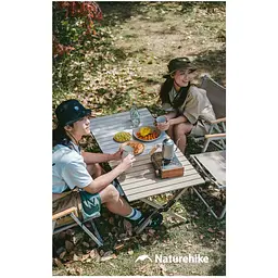 Складаний стіл Naturehike Star Jane T01 CNK2550JJ018, 119х60 см, вуглецева сталь, бежевий - мініатюра 10