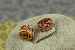 Кулон шарм Xuping Jewelry хвиля 11 мм золотистий - мініатюра 3