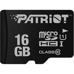 Карта пам'яті Patriot LX microSDHC 16GB UHS-I Class 10 + SD адаптер (PSF16GMCSDHC10) [110382] - мініатюра 2