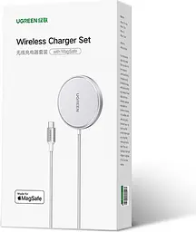 Бездротовий зарядний пристрій Ugreen Wireless Charger with MagSafe 15W Silver [CD284/80661] [91937] - мініатюра 6