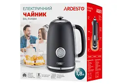 Електрочайник Ardesto Vintage Dream 1.8 л Strix метал чорний матовий kuh0015301 - мініатюра 10
