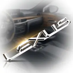 Емблема-напис багажника Lexus IS (1999-2014) 190х24 мм на скотчі Хром (ОЕМ: 7544130380, 7544153071) - мініатюра 2