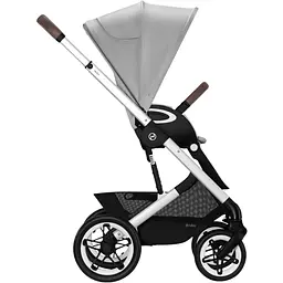 Коляска Cybex Talos S Lux SLV Lava Grey з бампером сіра (522002589) - мініатюра 4