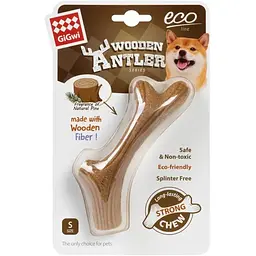 Іграшка для собак GiGwi Wooden Antler, ріг, S, 14х2 см (2340)