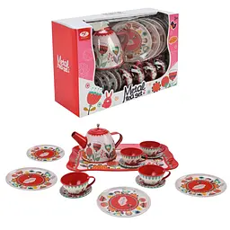 Дитячий набір посуду Bambi Tea set 620-C5 метал, 14 предметів