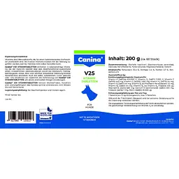 Вітаміни для собак Canina V25 Vitamintabletten 200 г 60 таблеток - мініатюра 3