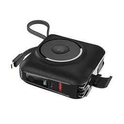 Портативний ЗП Power Bank WIWU Wi-P051 6 in 1 PD45W з БЗП+iWatch 15000 mAh Black - мініатюра 2