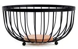 Ваза для фруктів Ringel Oder металева чорна 25x12 см (RG-9004) - мініатюра 3