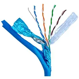 Кабель мережевий GEAR FTP 305м, cat.5e, CCA(25%), 4 x 2 x 0,51, PVC, indoor, blue (GEC-FTPCCA25051305)