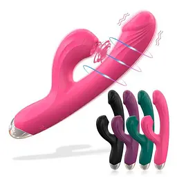 Вібратор з 20 режимами стимуляції клітора і точки G USB 21,3 см Червоний - мініатюра 3
