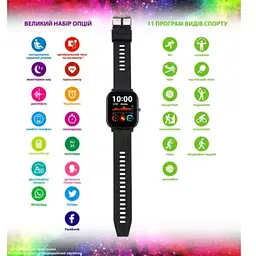 Smart Watch Amico GO FUN Pulseoximeter and Tonometer black UA - мініатюра 4