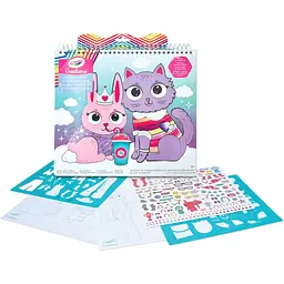 Розмальовка Crayola Creations Pet Fashion Studio, з наліпками та трафаретами, 40 сторінок (04-1173) - мініатюра 2