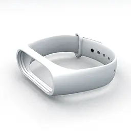 Силіконовий ремінець для фітнес браслета XiaomiXiaomi Smart Band 5 6 7 White Білий