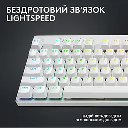 Клавіатура ігрова Logitech G Pro X TKL Lightspeed Tactile White (920-012148) - мініатюра 9